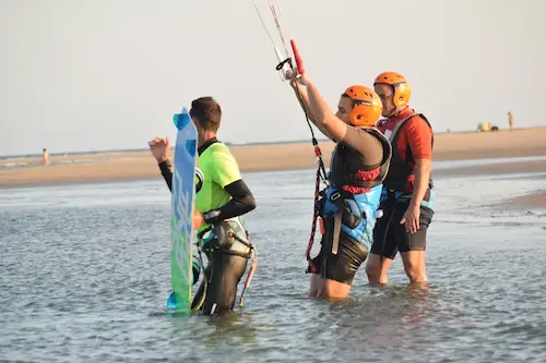 Lagos de agua plana en El Portil Huelva ideales para el aprendizaje de kitesurf sin olas